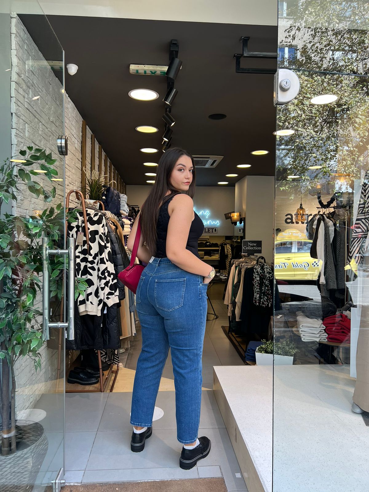 ONLY CARMAKOMA (big size) - Pantallona blu xhins