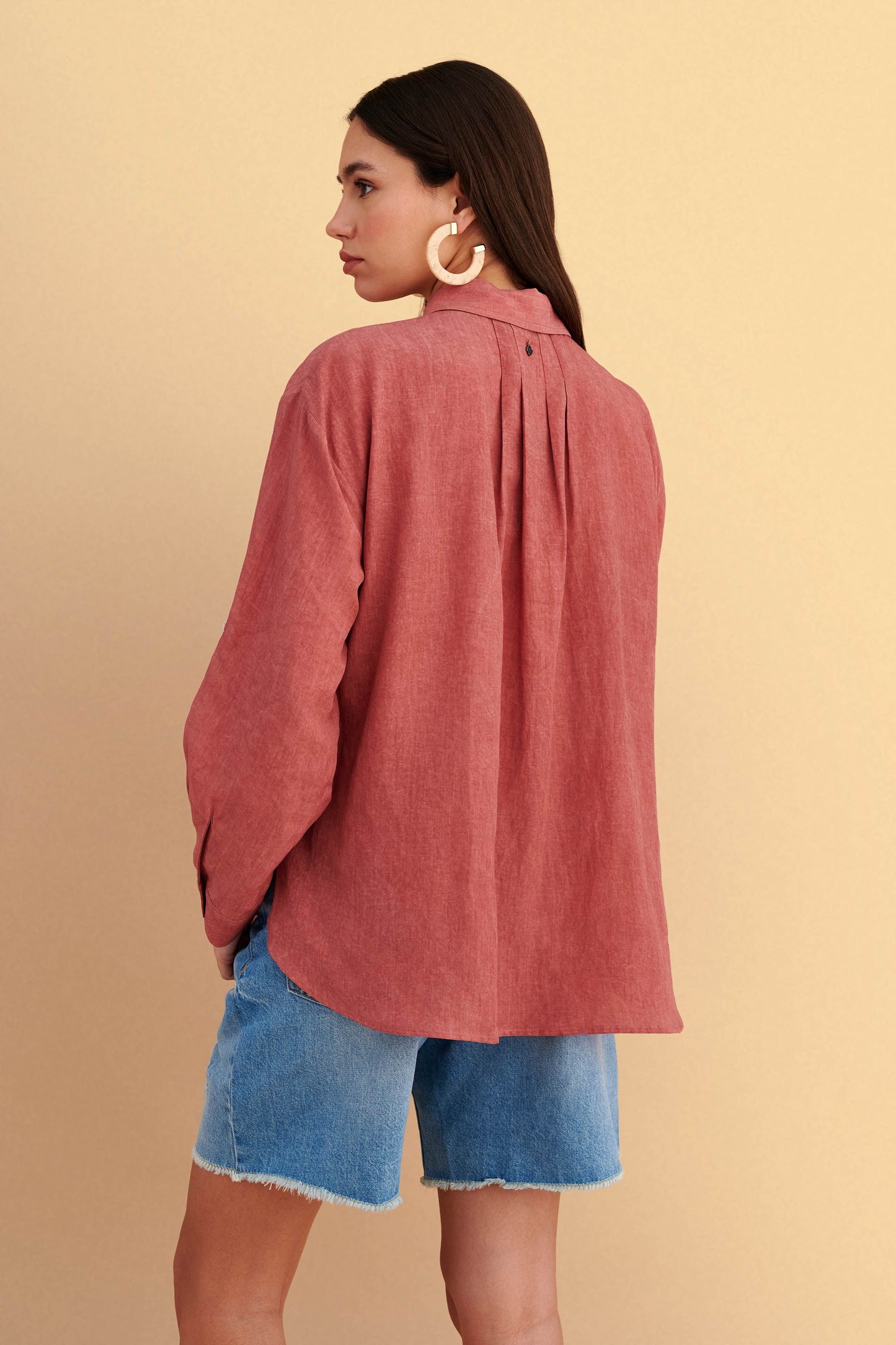 attrattivo - Kemishe stil oversize e verdhe dhe roze
