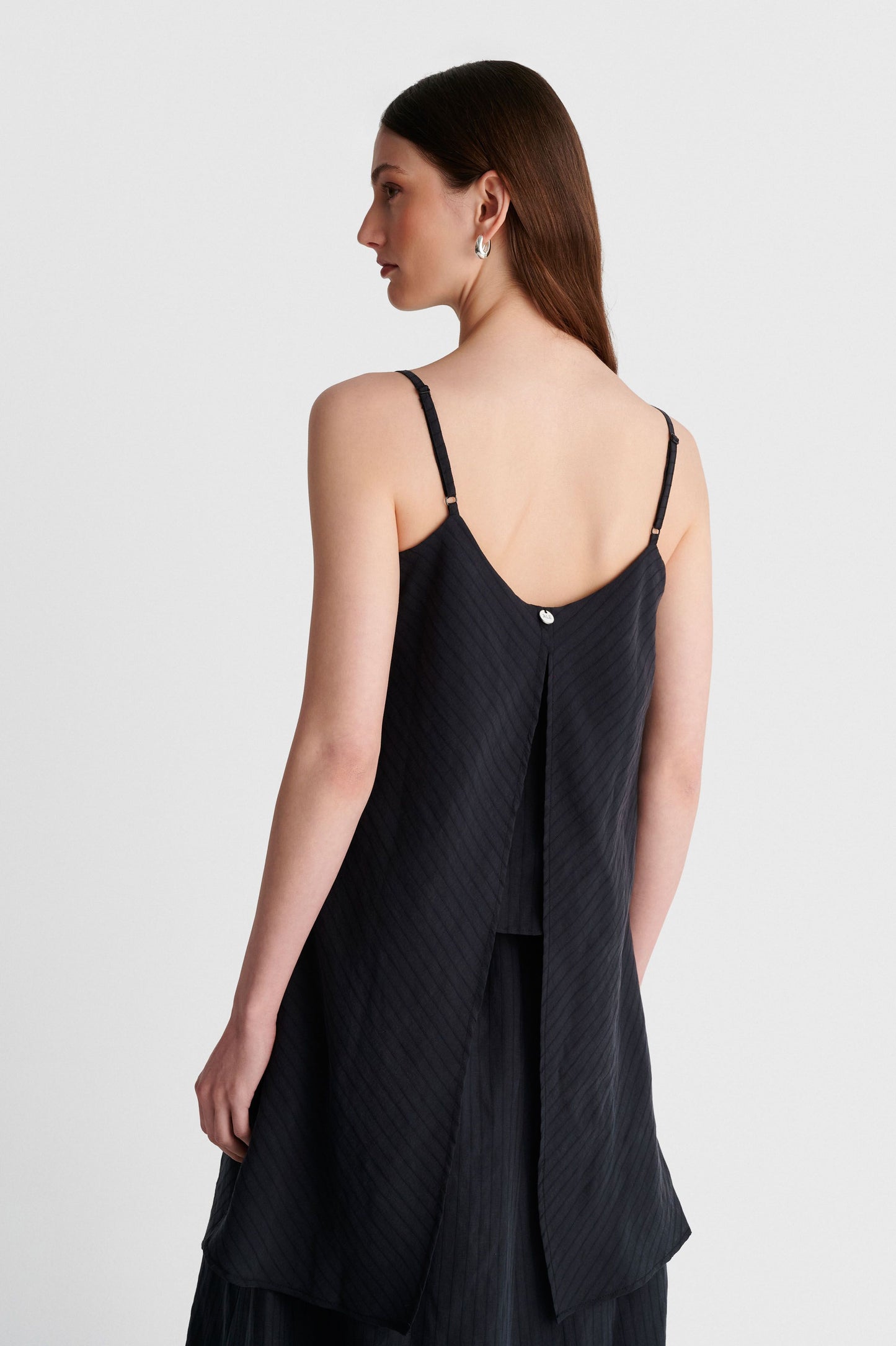 ALE - Fustan i zi asimetrik