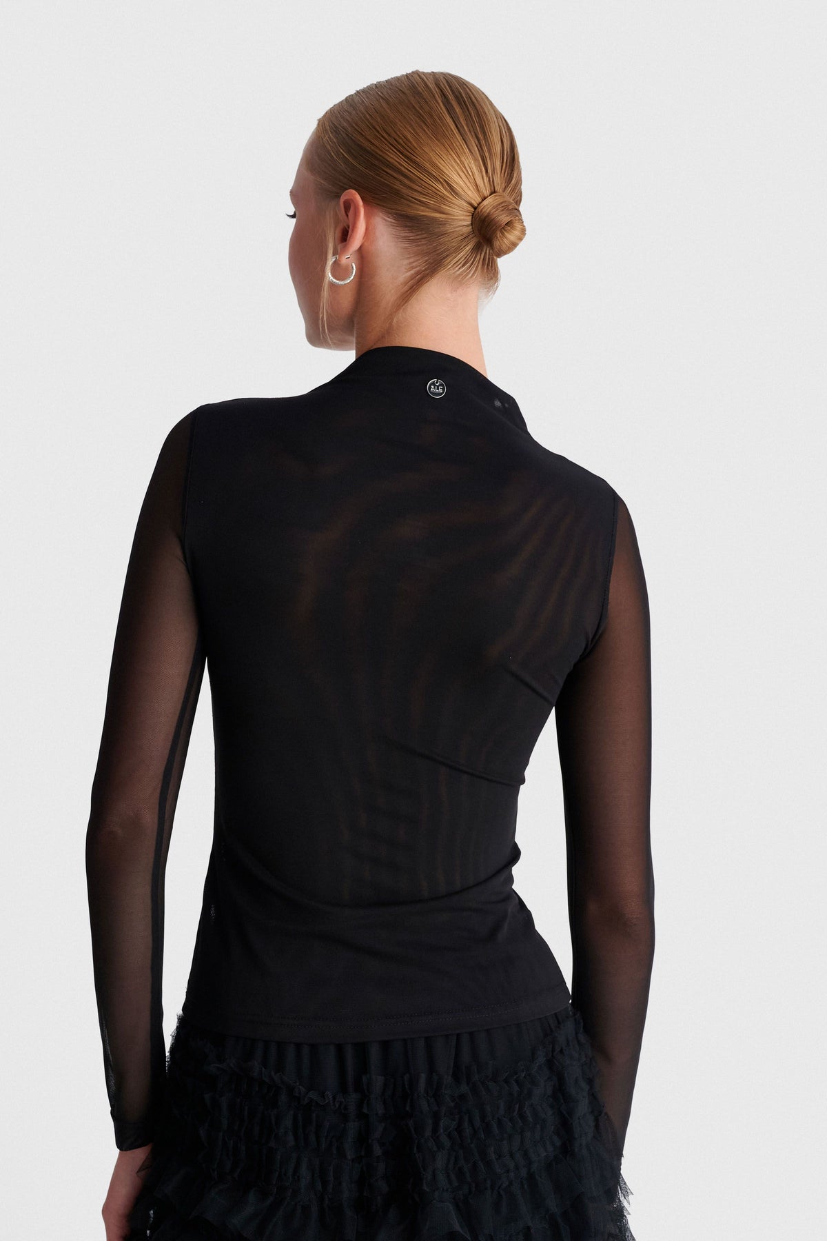 ALE - Bluze transparente e kuqe dhe e zeze