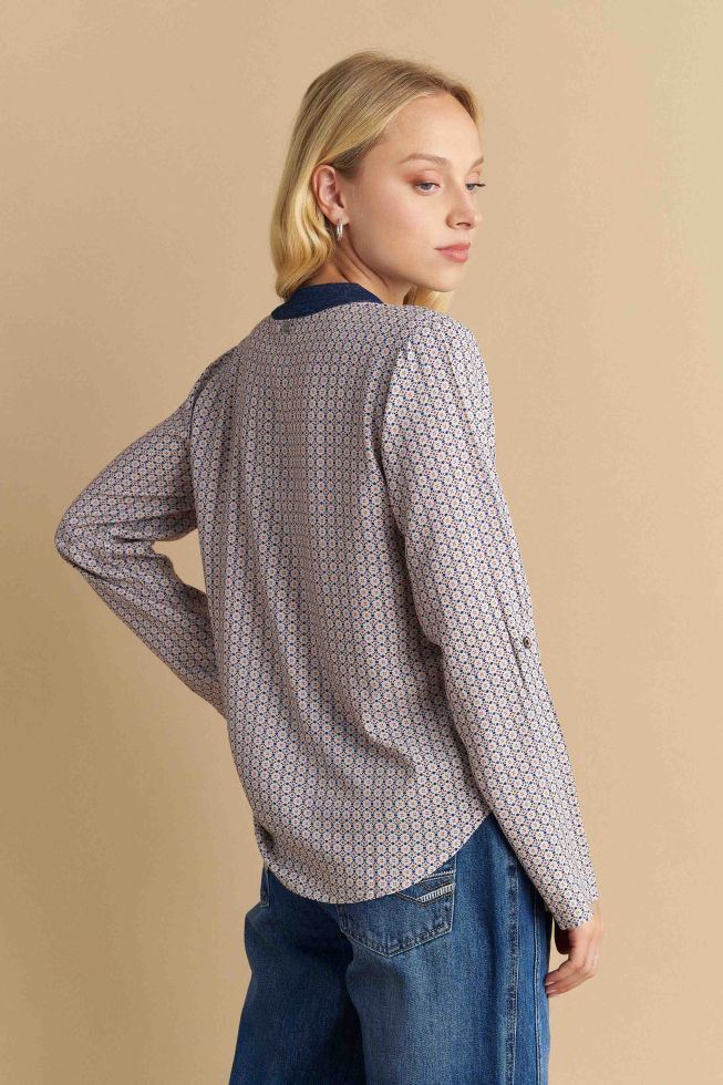 attrattivo - Kemishe multicolor me menge te gjata