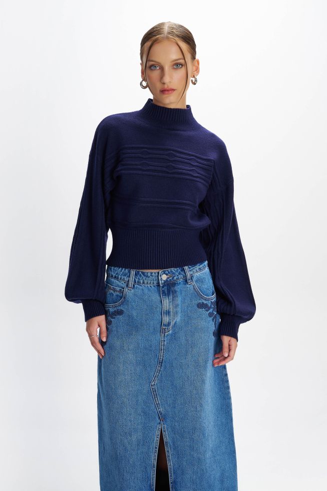 ALE - Bluze-Pulover blu dhe gri