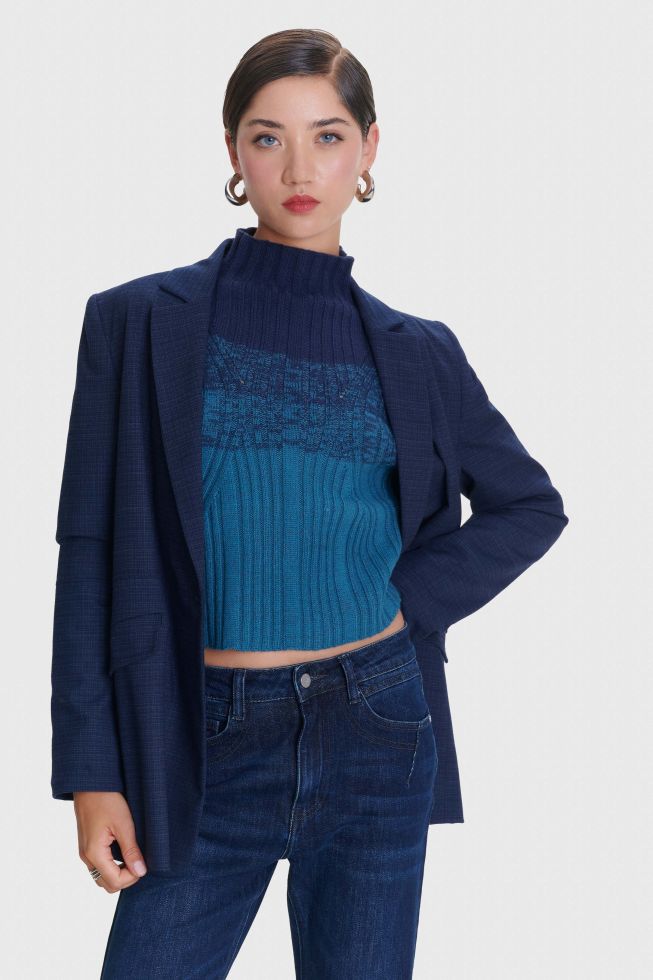 ALE - Bluze - Pulover blu me punim