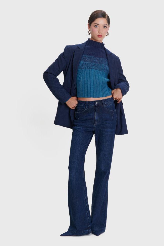 ALE - Bluze - Pulover blu me punim