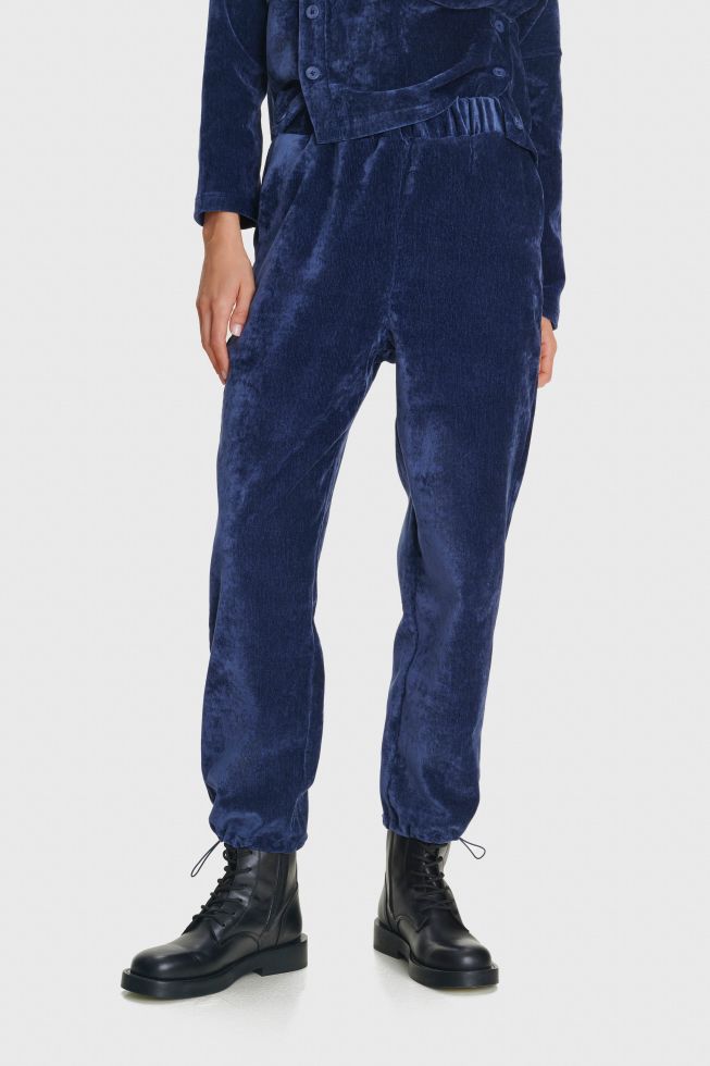 ALE - Pantallona blu velvet