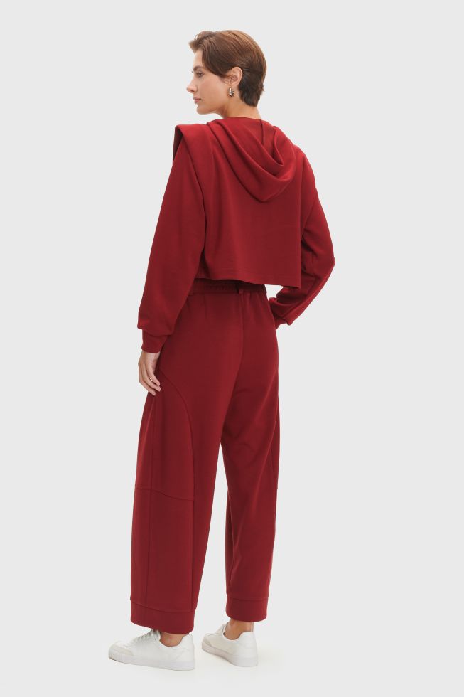 ALE - Pantallona vishnje te gjera