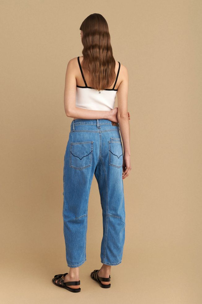 attrattivo - Pantallona Xhins blu me xhepa