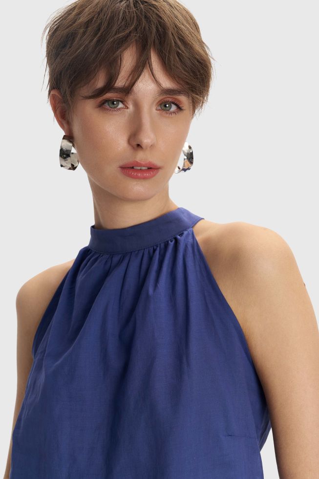 ALE - Bluze blu dhe e bardhe pa menge