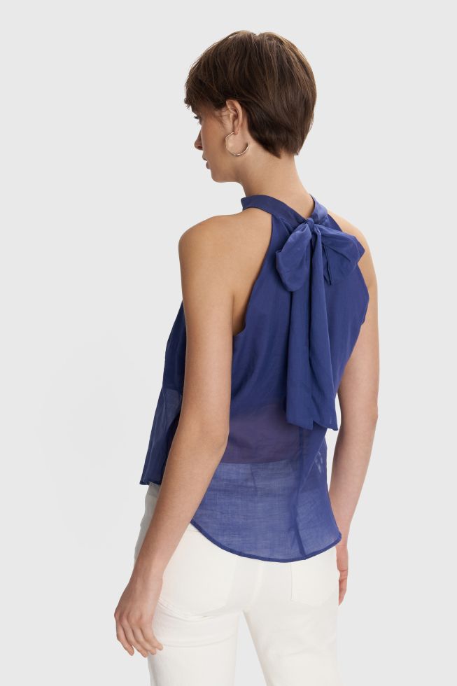 ALE - Bluze blu dhe e bardhe pa menge