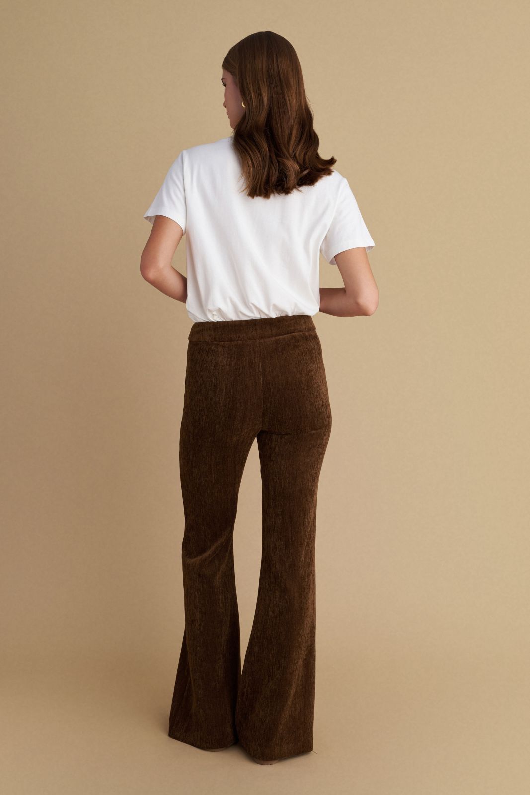 attrattivo - Pantallona kadife ngjyre kafe