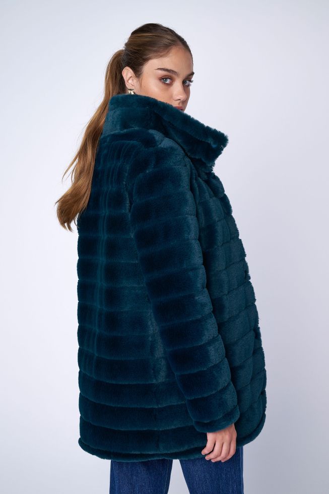 ALE - Xhup pellush jeshil dhe i zi double-wear