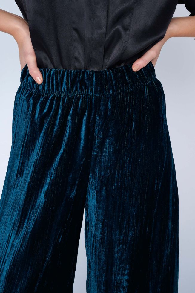 ALE - Pantallon jeshil velvet