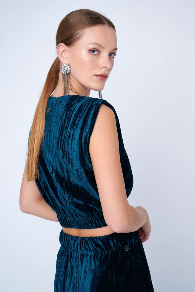 ALE - Bluze jeshile velvet