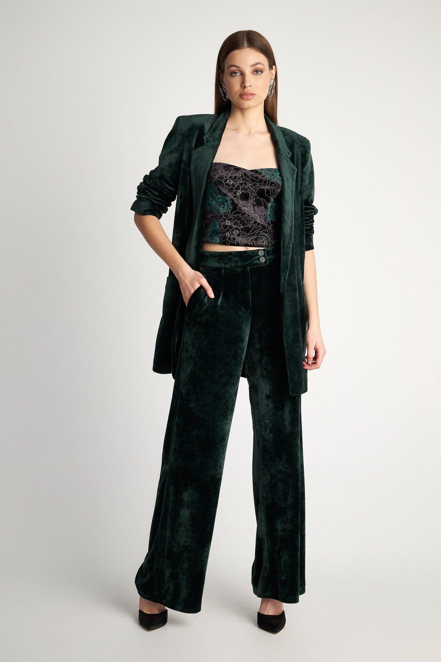attrattivo - Bluze bust jeshile me detaje
