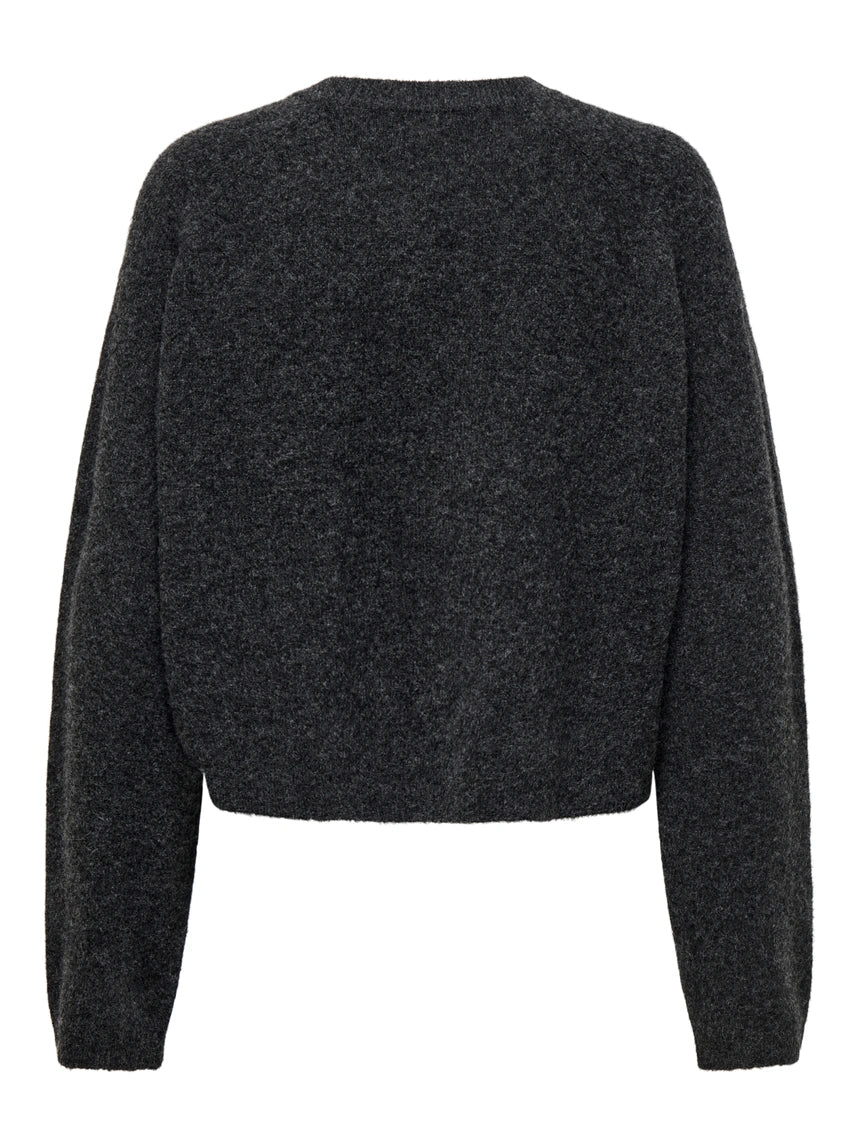 ONLY - Pulover gri me kopsa