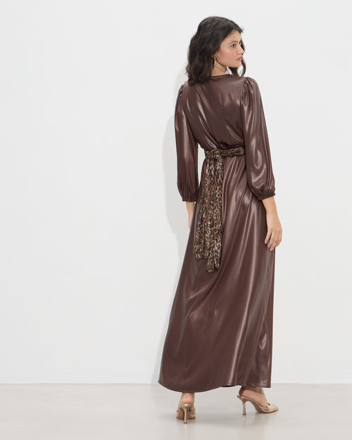 Passager - Fustan i gjate kaf me efekt lekure