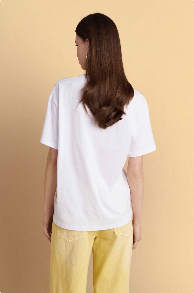 attrattivo - Bluze pambuku e bardhe me printe