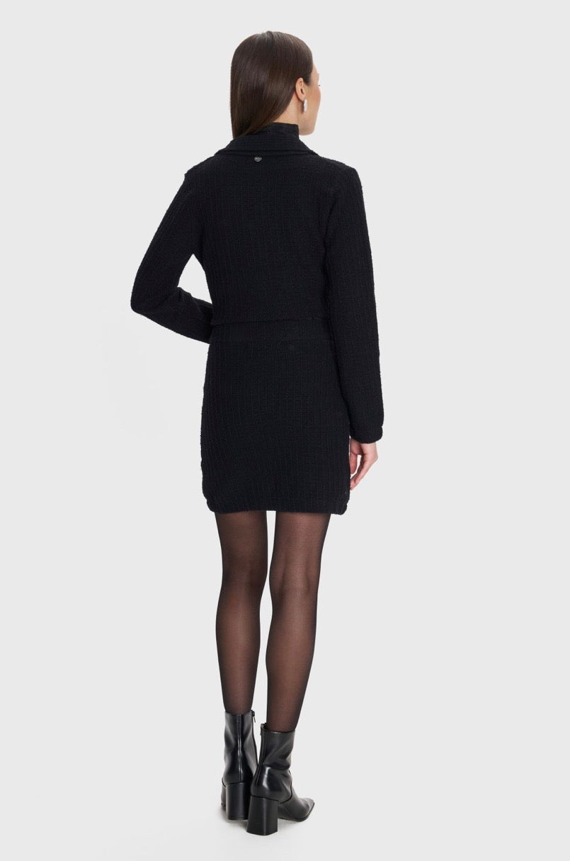 ALE - Set stofi xhakete dhe fund ne ngjyre te zeze