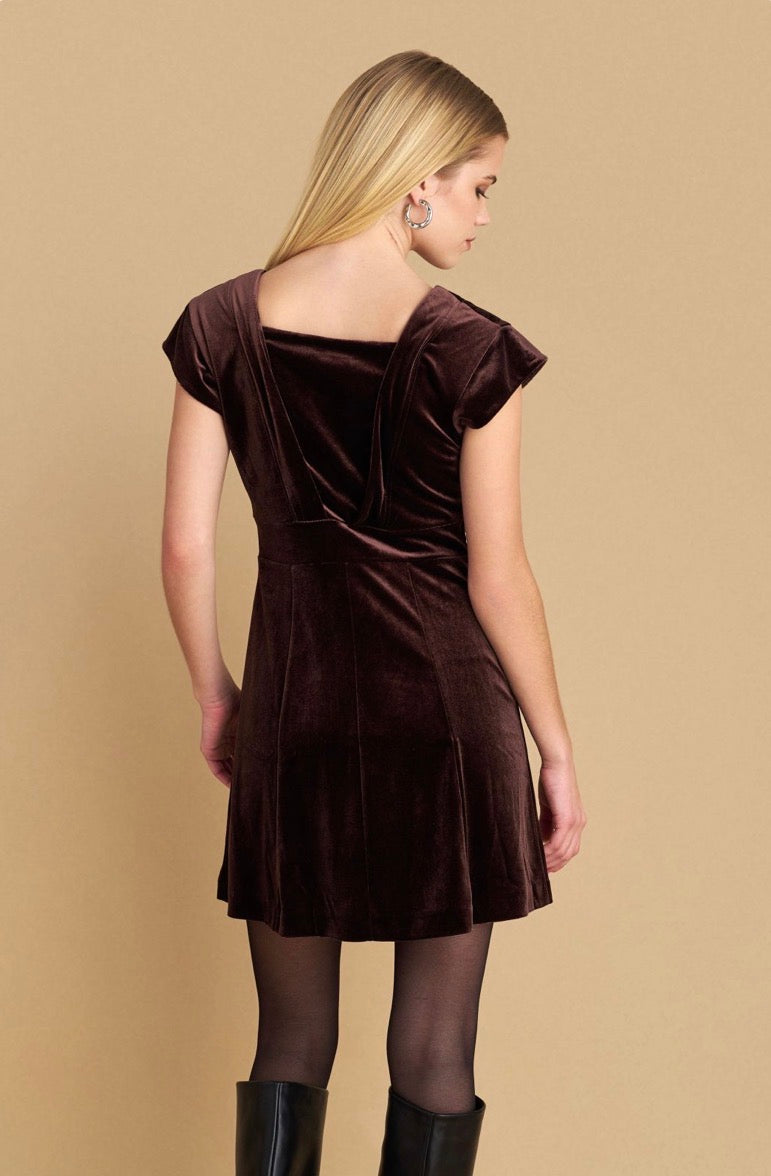 attrattivo - Fustan kaf veludh i shkurter