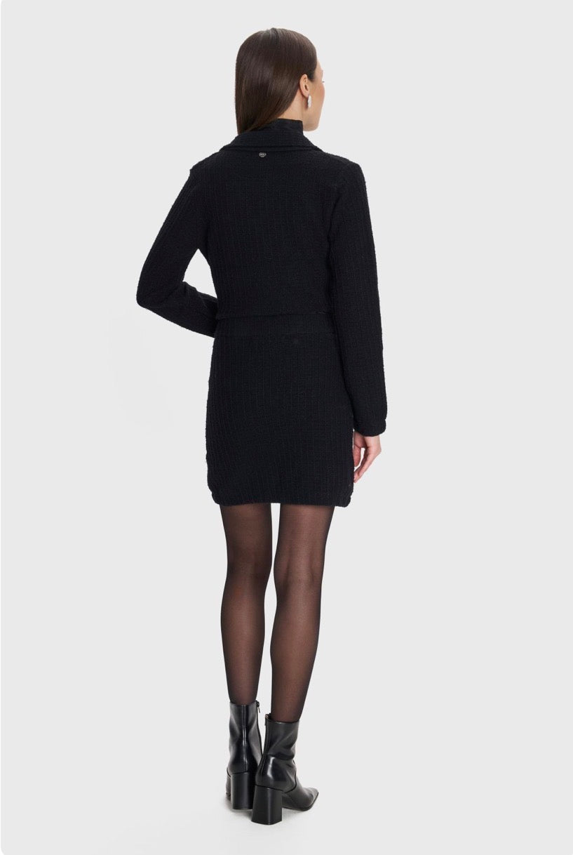 ALE - Fund i zi i shkurter me kopsa dekorative