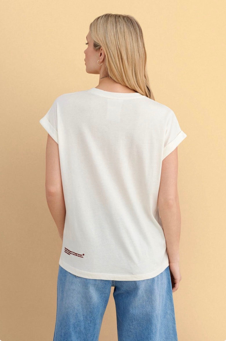 attrattivo - Bluze bezhe me printe