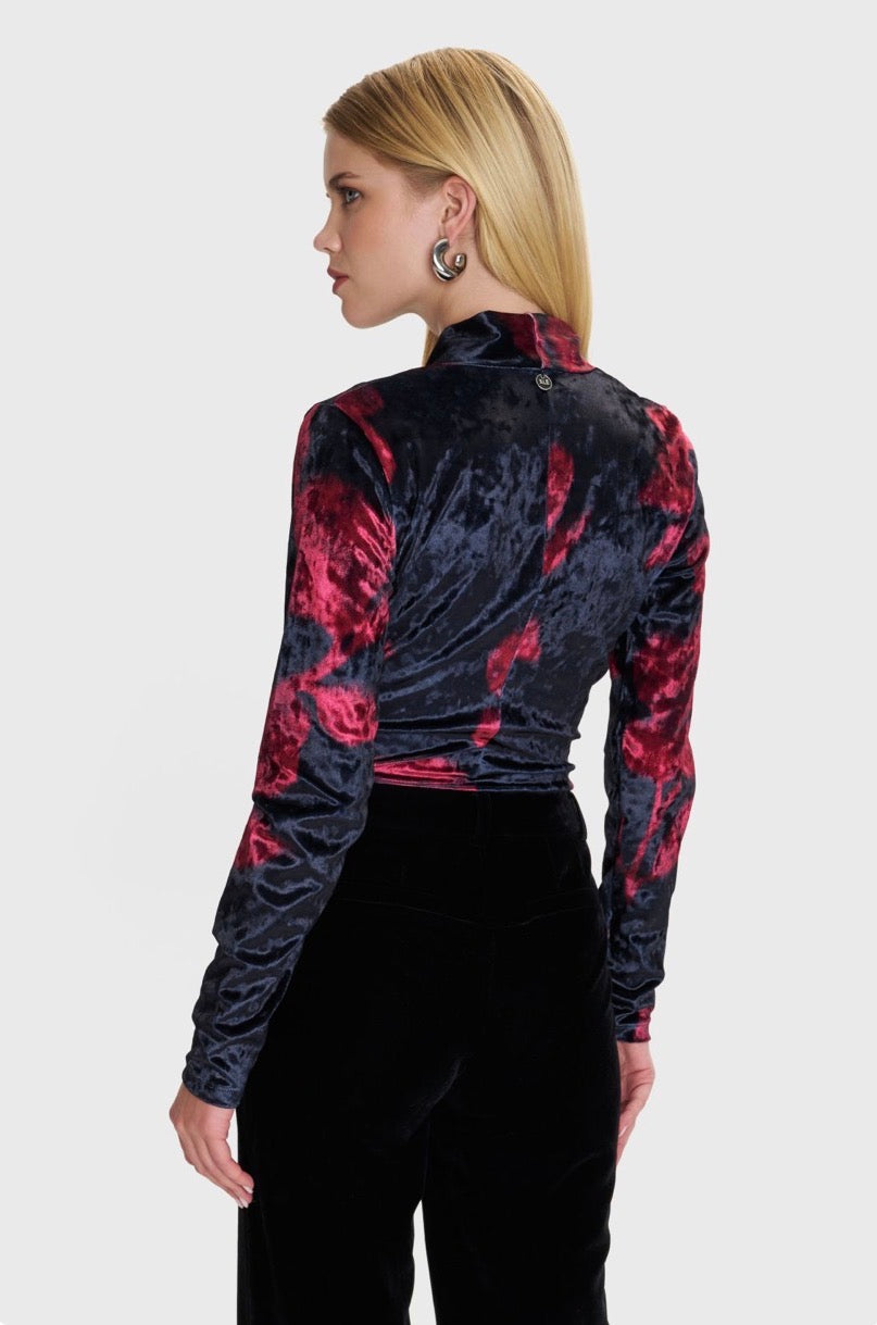 ALE - Bluzebody e zeze veludhe me printe florale