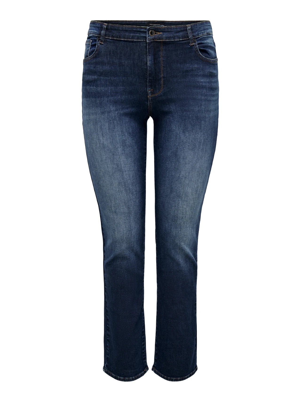 ONLY CARMAKOMA (big size) - Pantallona xhins blu e erret