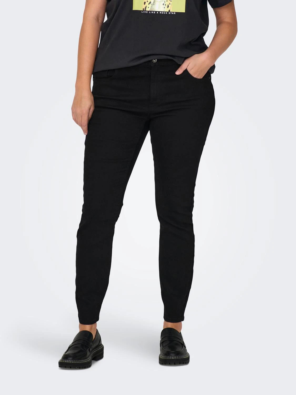 ONLY CARMAKOMA (big size) - Pantallona xhins te zeza skinny