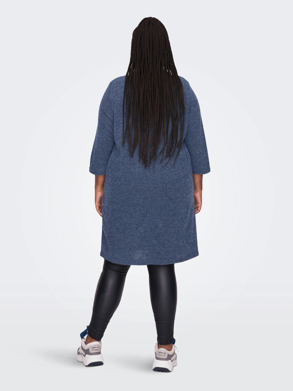 ONLY CARMAKOMA (big size) - Fustan blu i lirshem
