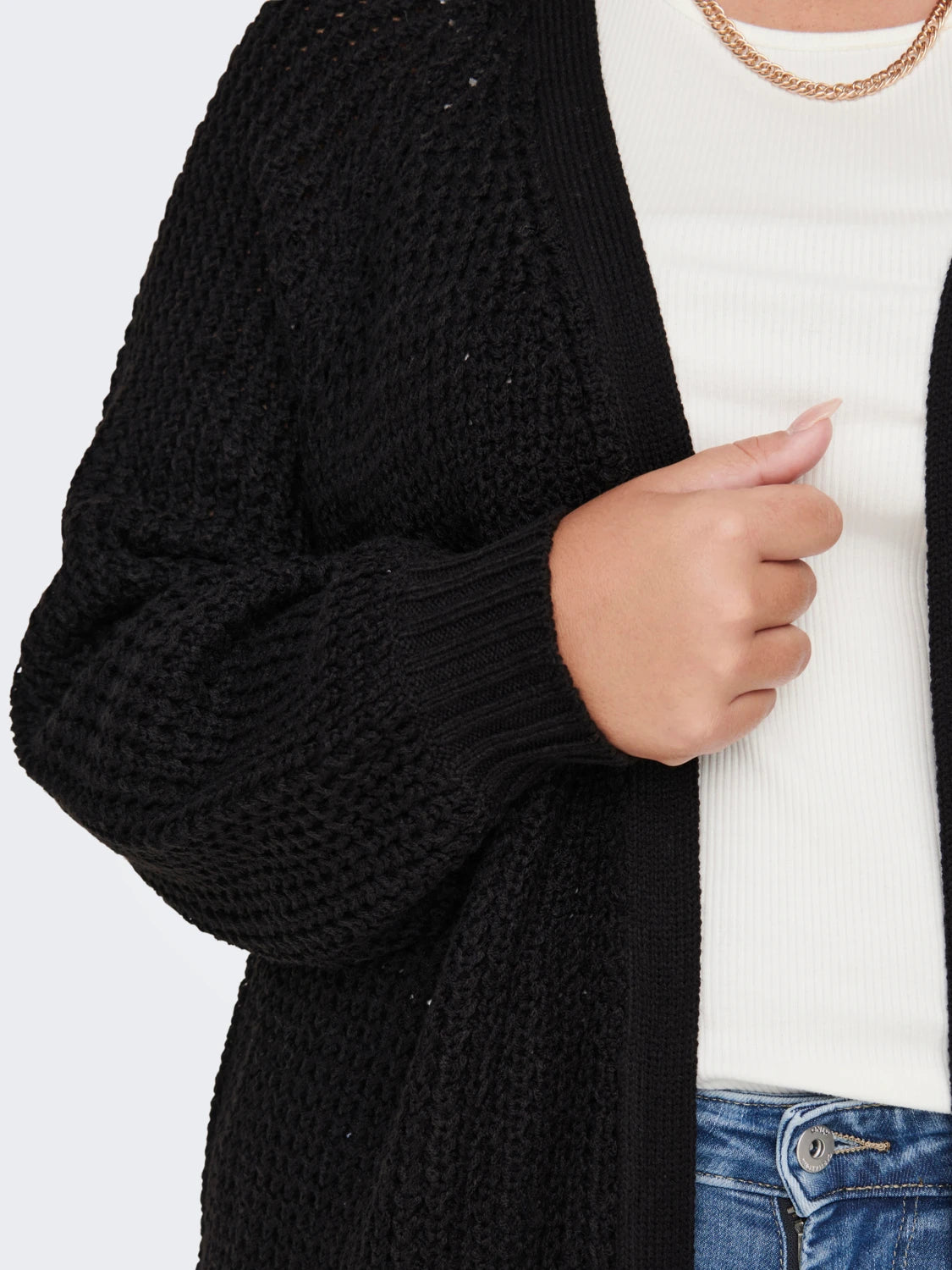 ONLY CARMAKOMA (big size) - Cardigan-triko e zeze