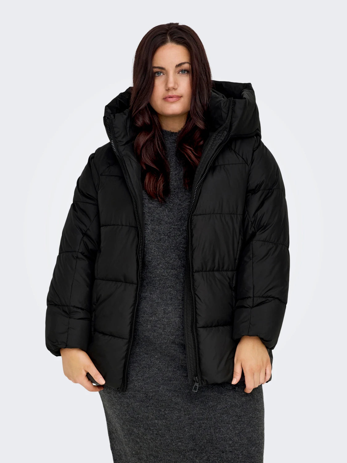 ONLY CARMAKOMA (big size) - Xhup i zi me kapuc