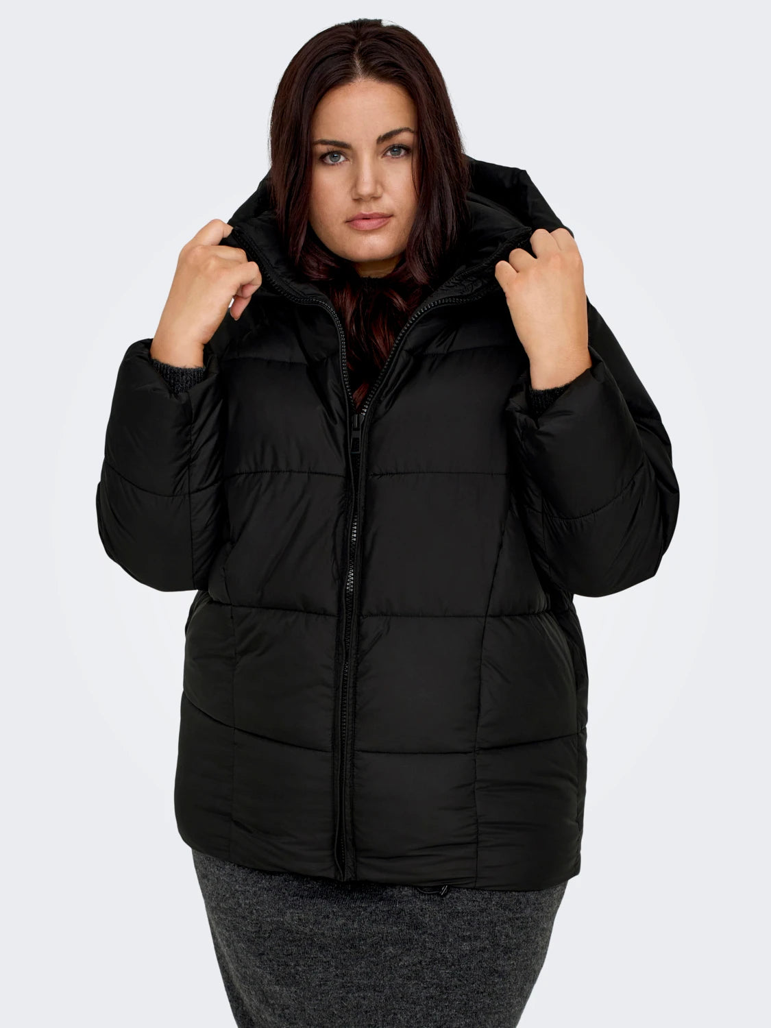ONLY CARMAKOMA (big size) - Xhup i zi me kapuc
