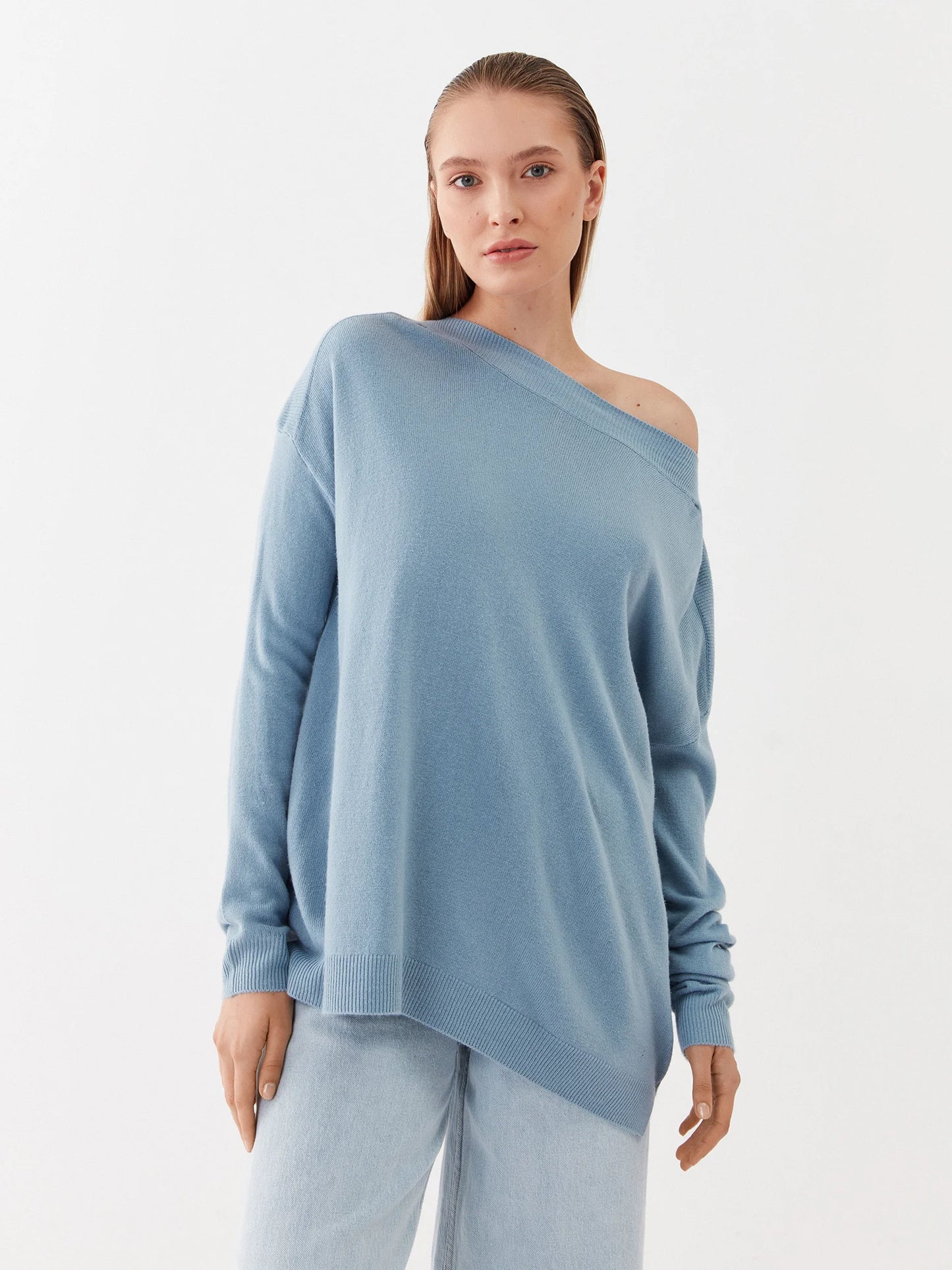 ONLY - Bluze me menge te gjate ne ngjyre roze, bojqielli dhe mente