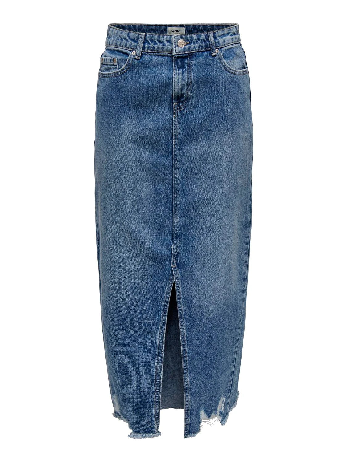ONLY - Fund blu xhins me carje ne mes