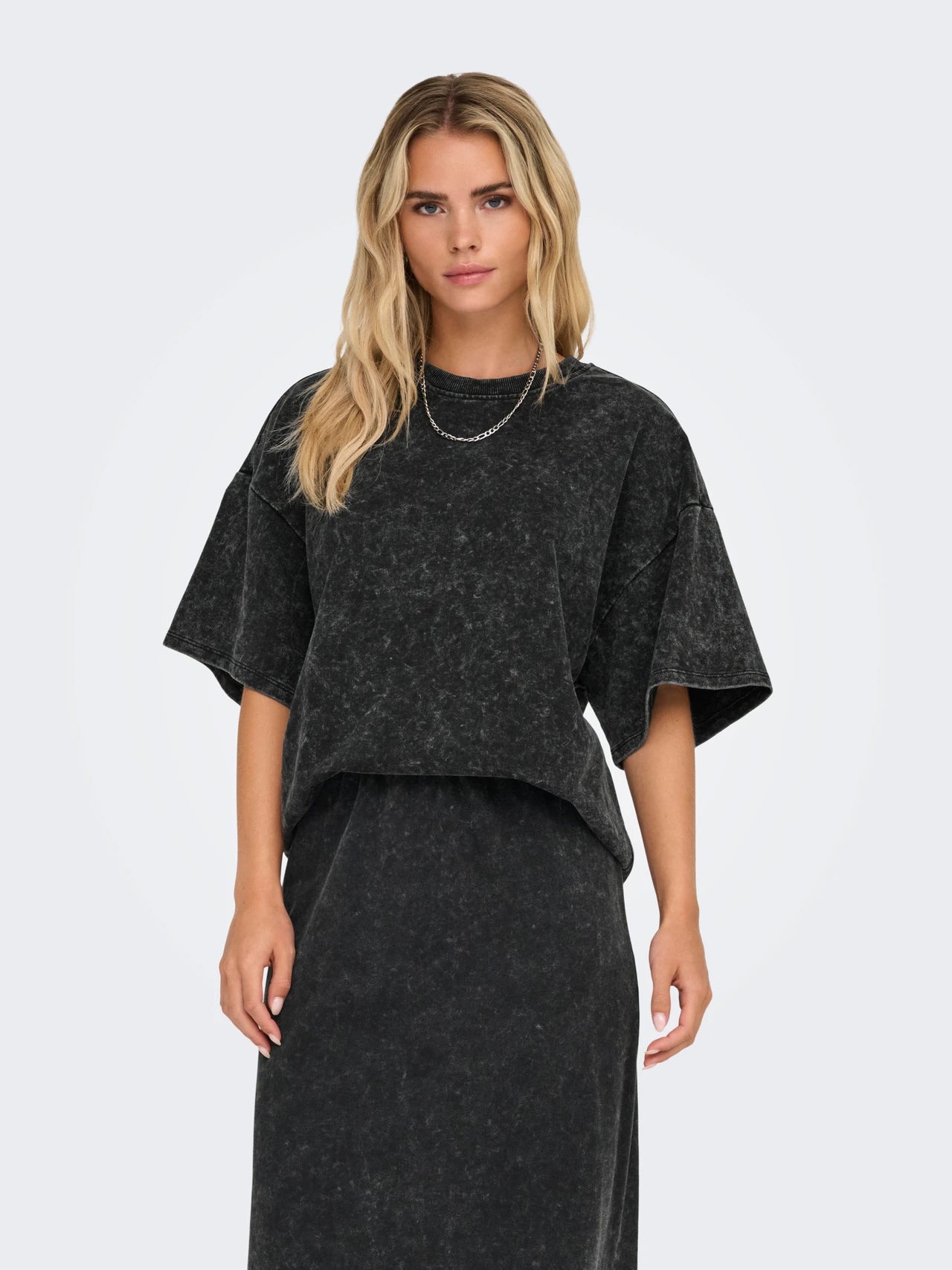 ONLY - Bluze pambuku gri oversize