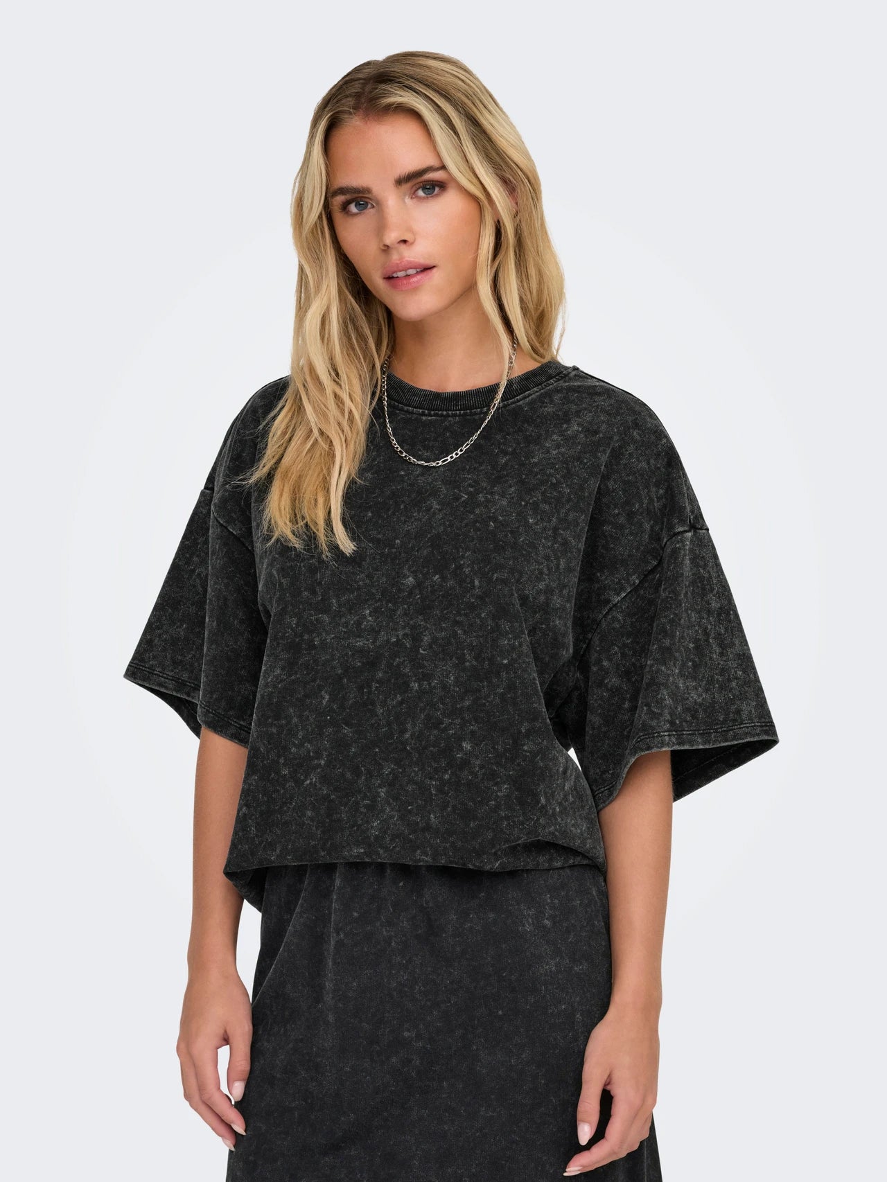 ONLY - Bluze pambuku gri oversize