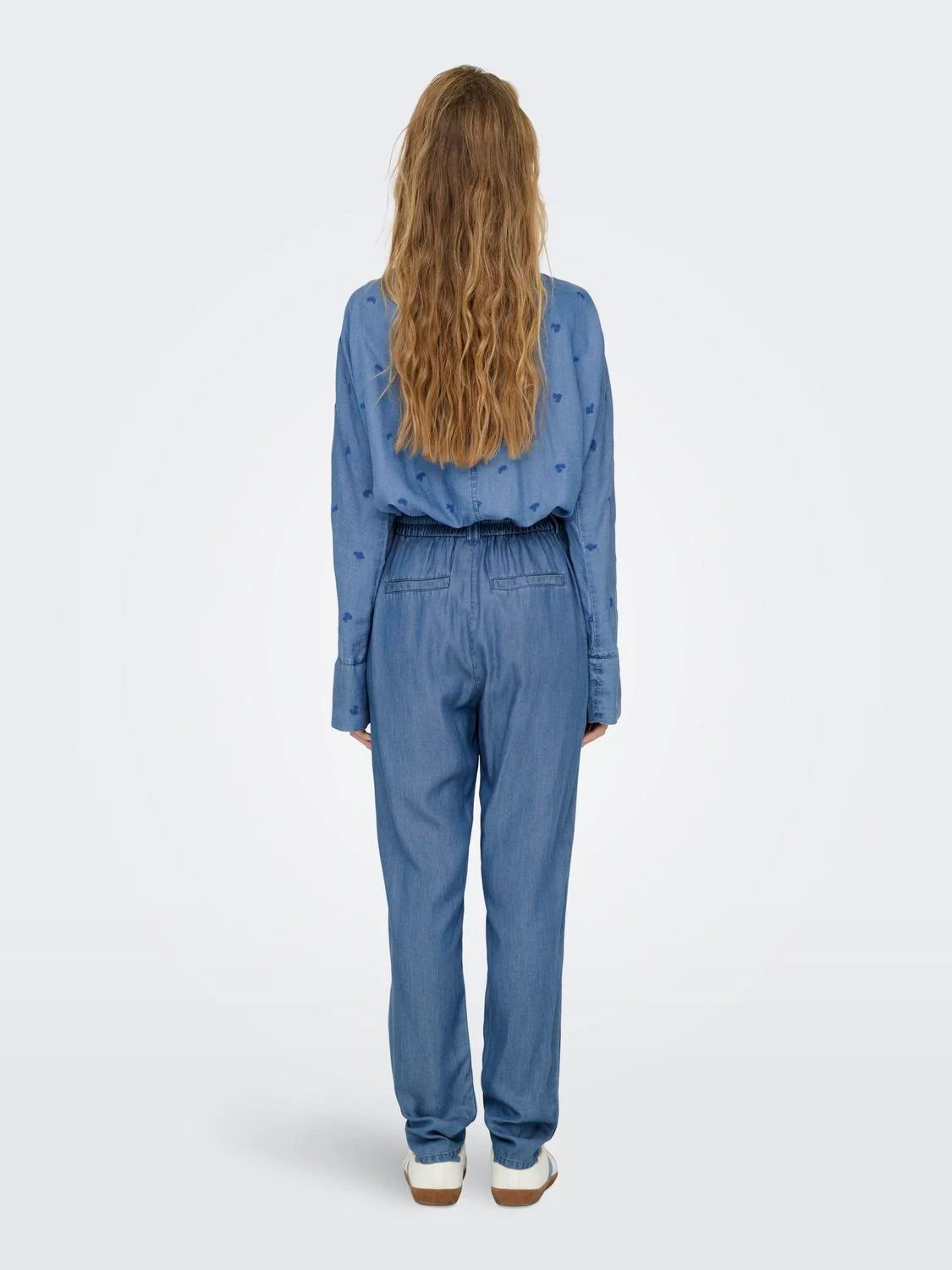 ONLY - Pantallona blu xhins i holle