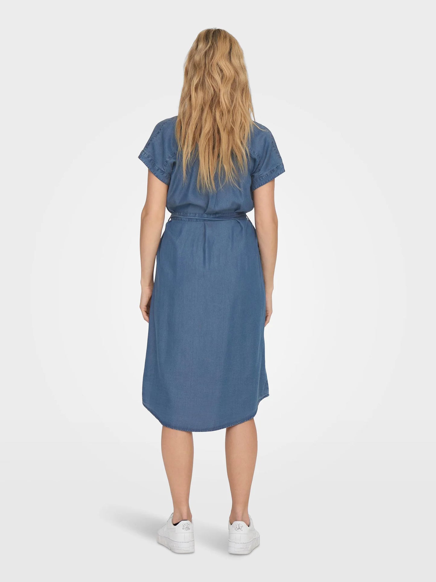 ONLY - Fustan veror i shkurter xhins blu