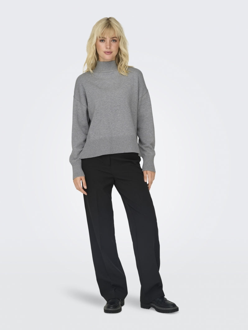 ONLY - Bluze golf ne ngjyre pana, gri dhe te zeze