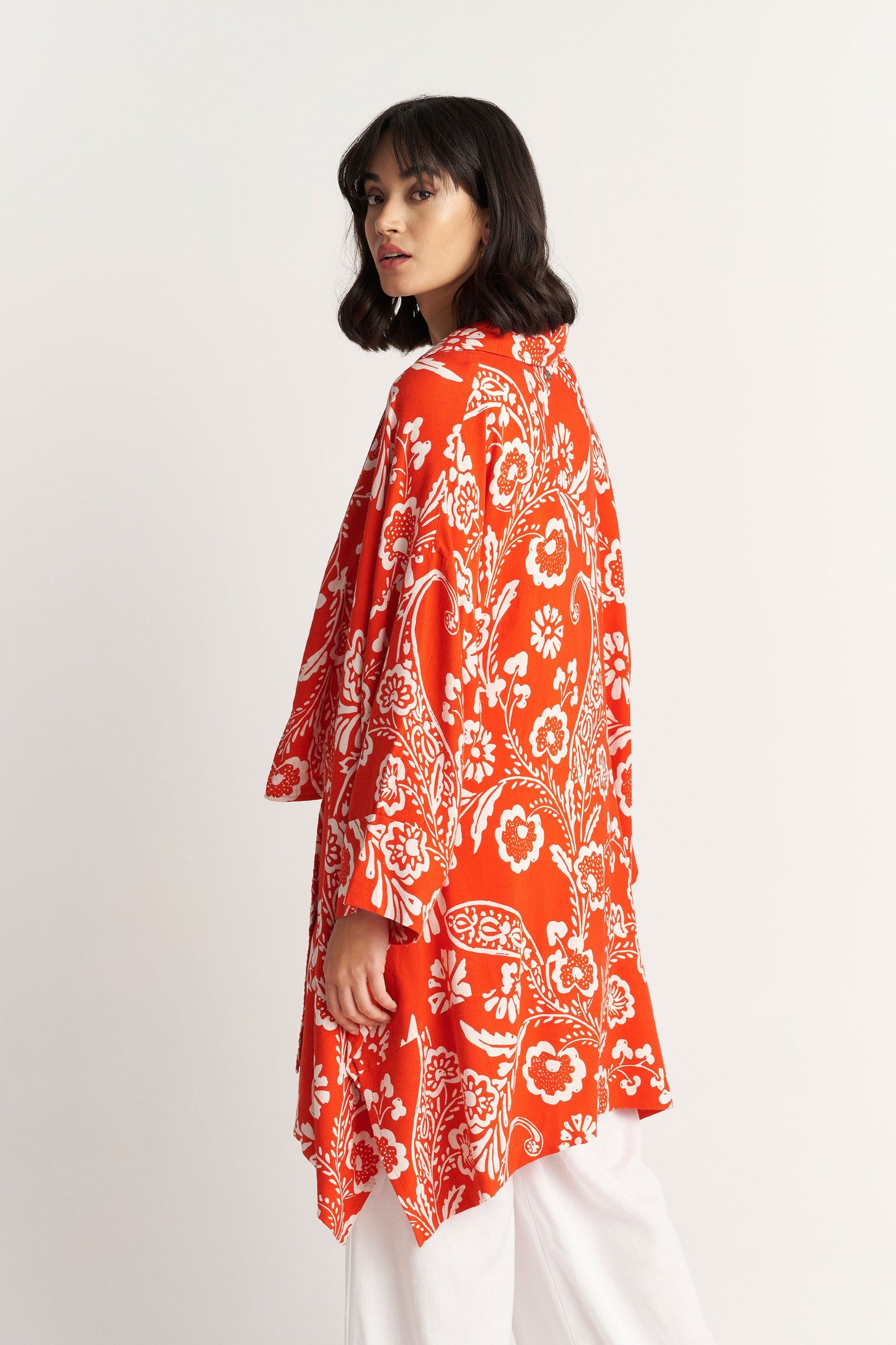 attrattivo - Kimono portokalli me printe