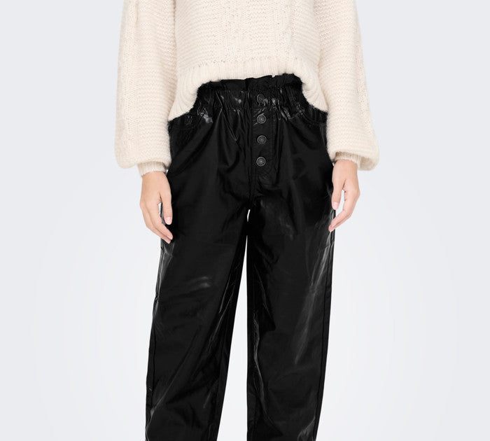 ONLY - Pantallon i zi lekure me llastik