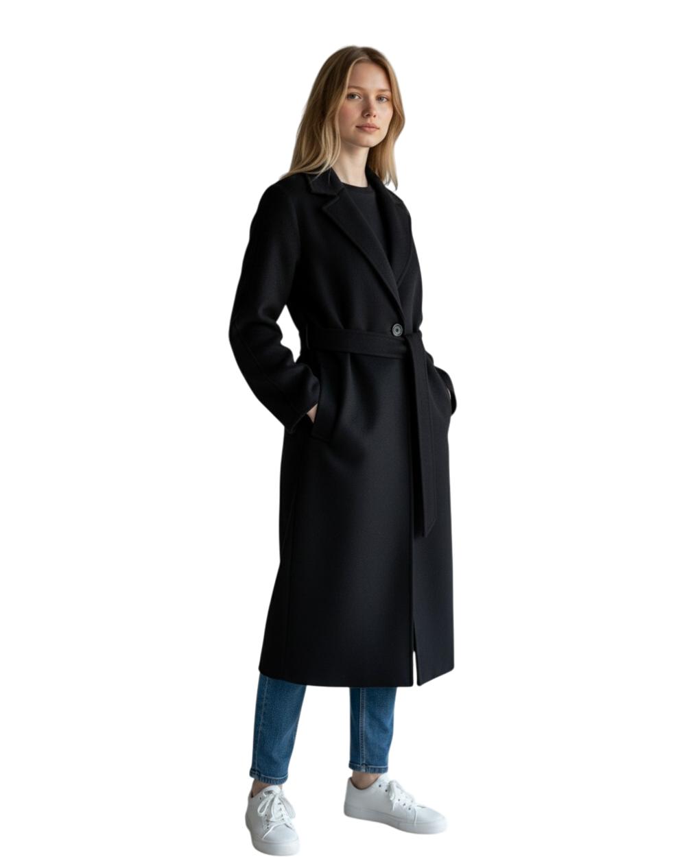 Passager - Pallto e gjate bezhe, e zeze dhe vishnje