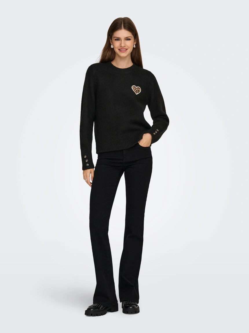 ONLY - Pulover bezhe dhe e zeze me detaje