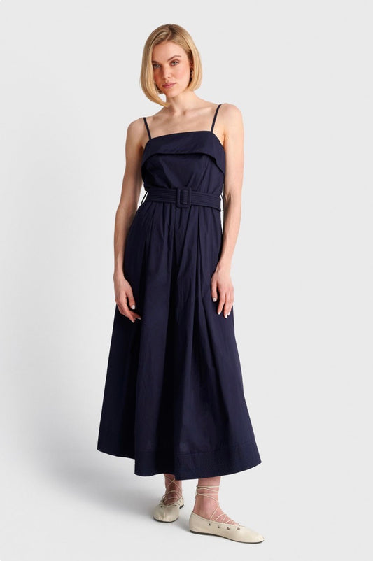 ALE - Fustan blu me rripa