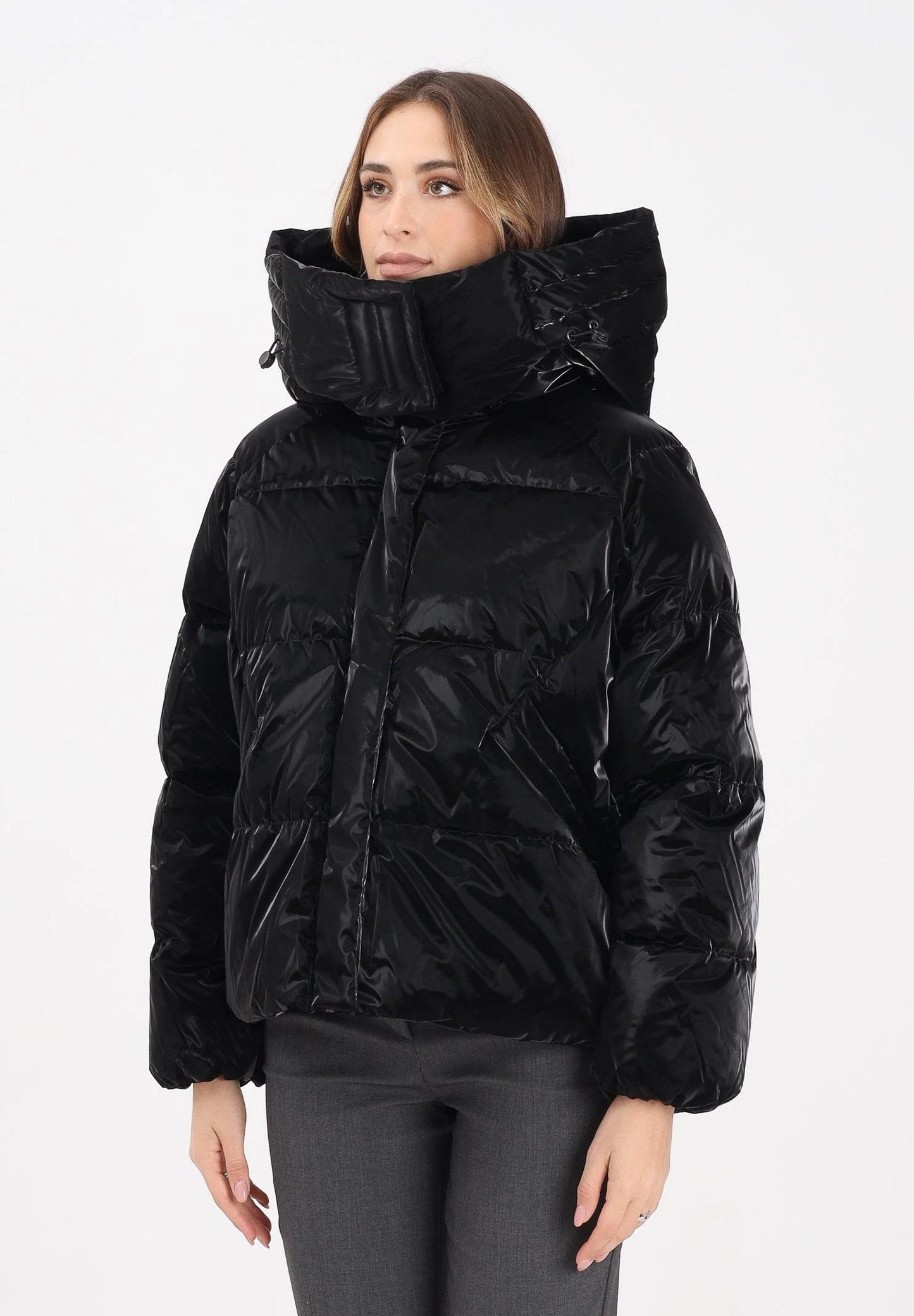 ONLY - Xhup jeshil dhe i zi me kapuc