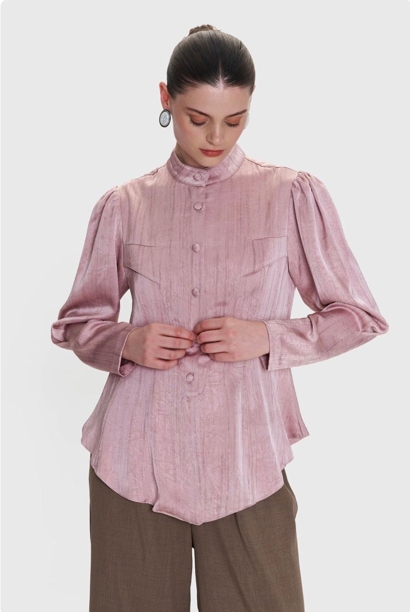 ALE - Kemishe roze me efekt saten