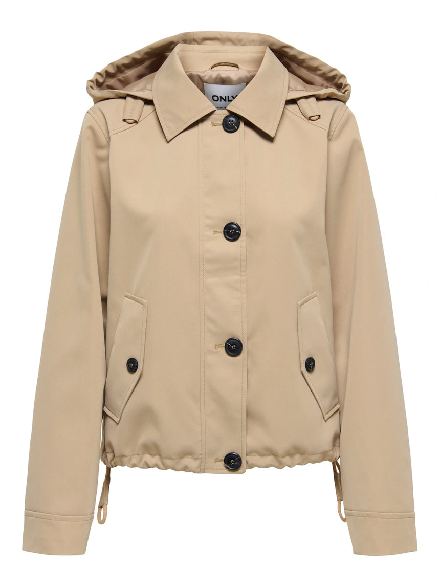 ONLY - Xhakete doku e holle bezhe me kapuc