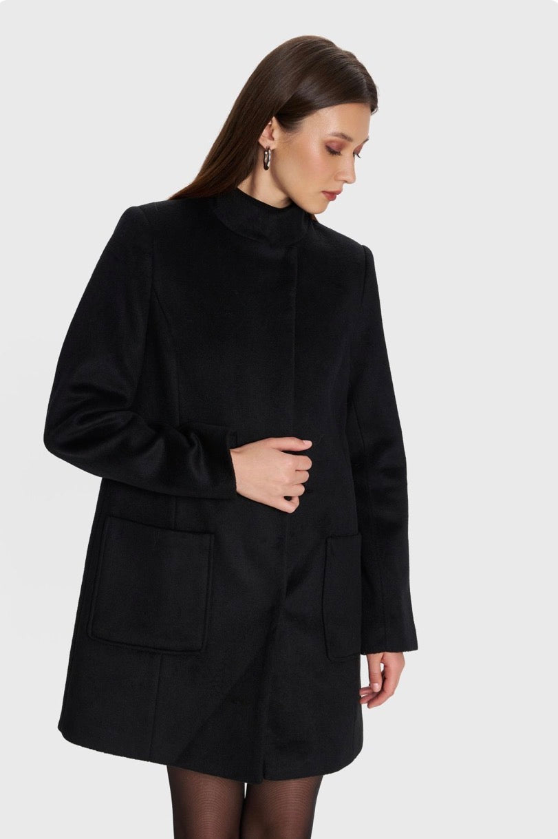 ALE - Pallto e shkurter jeshile dhe e zeze me xhepa perpara