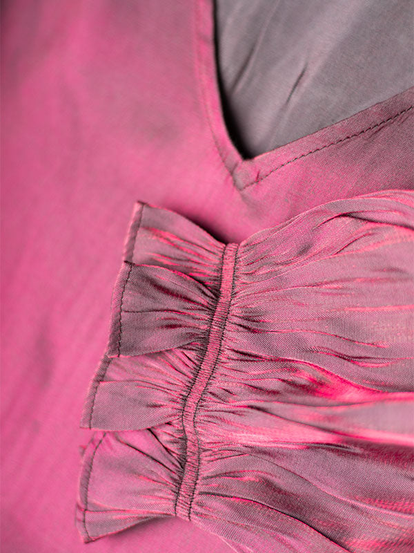 ONLY CARMAKOMA (big size) - Bluze kremi ngjyre roze me shkelqim