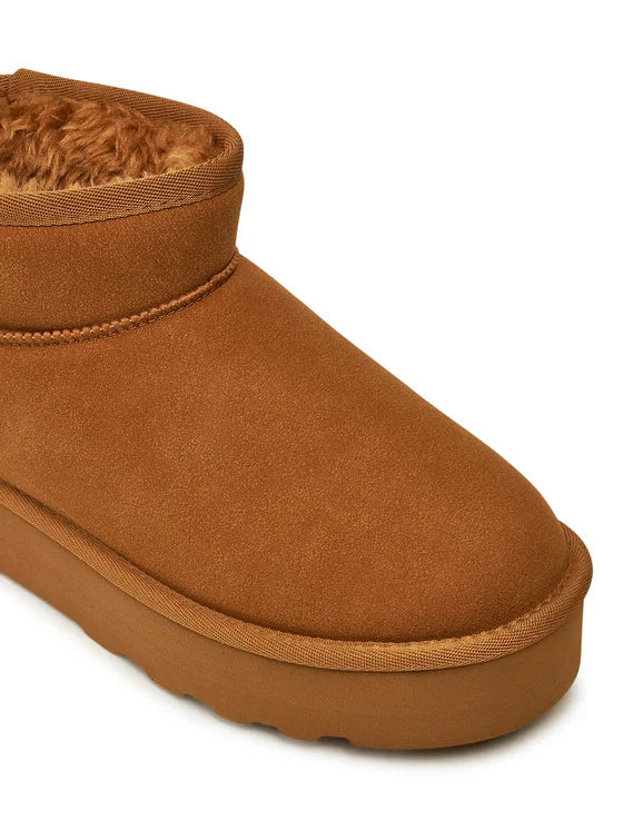 ONLY - Kepuce stil uggs me qafe ne ngjyren kafe, kamel dhe te zeze